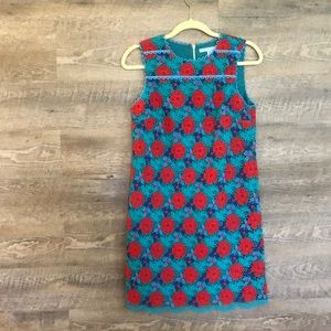 Draper James Floral Lace Shift Dress